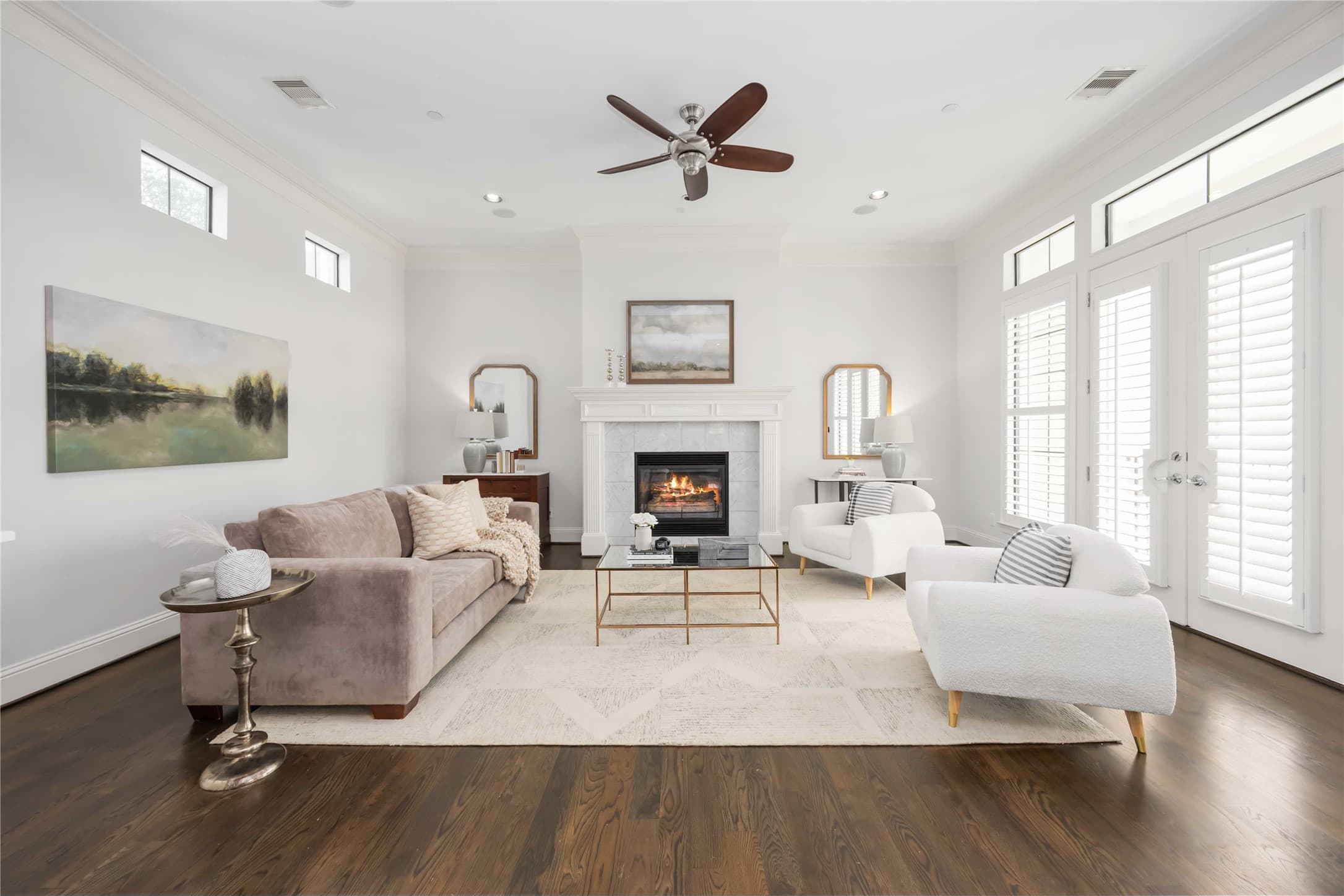 Bright living room at 812 W Drew Street in Montrose